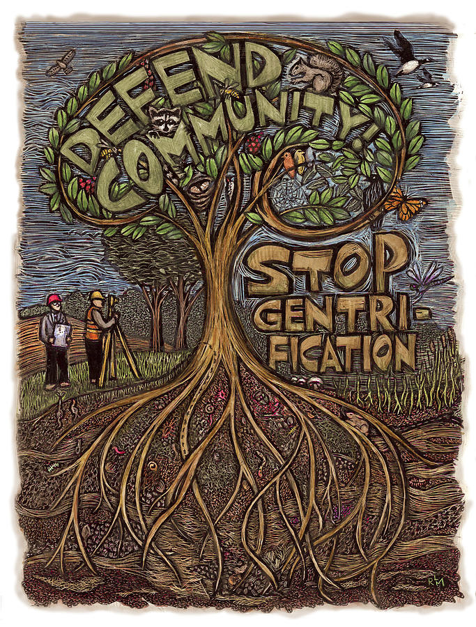 Tree Mixed Media - Defend Community by Ricardo Levins Morales