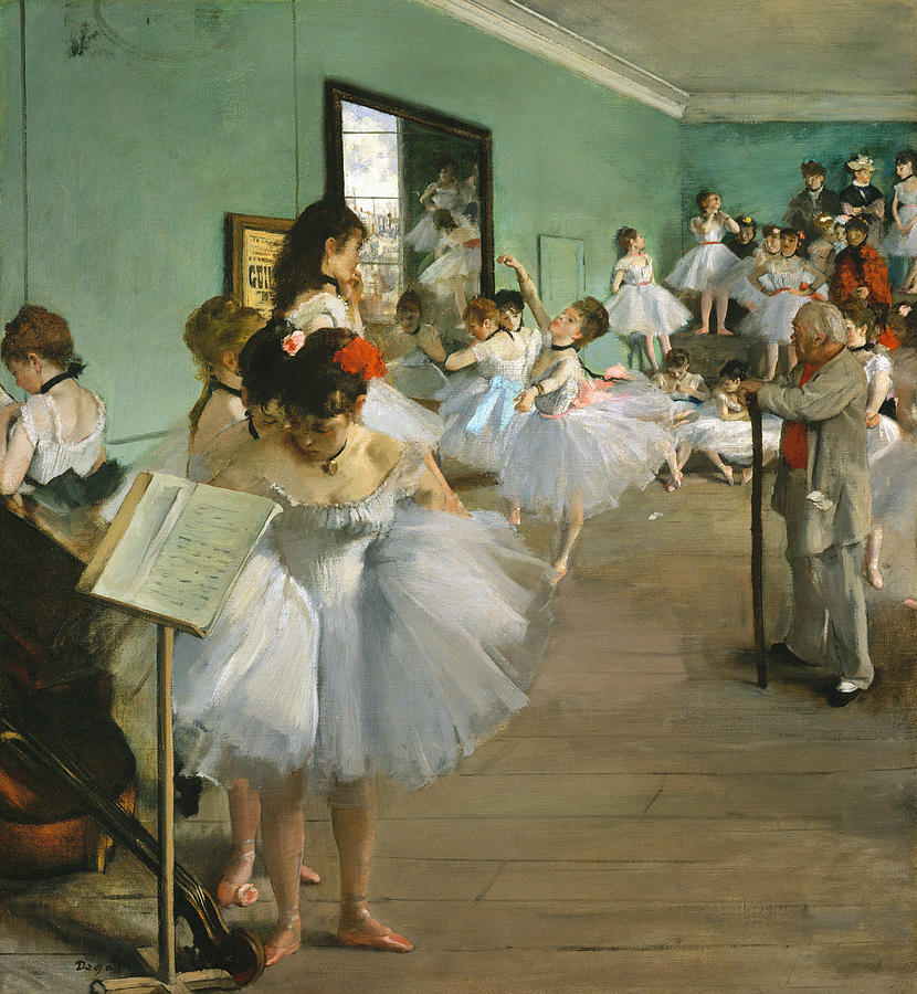 Degas: Dance Class, 1874 Painting by Edgar Degas