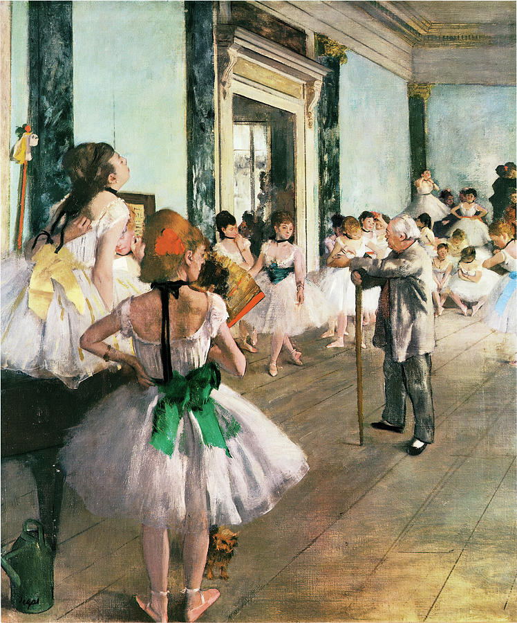 Indoors Mixed Media - Degas-the Ballet Class by Portfolio Arts Group