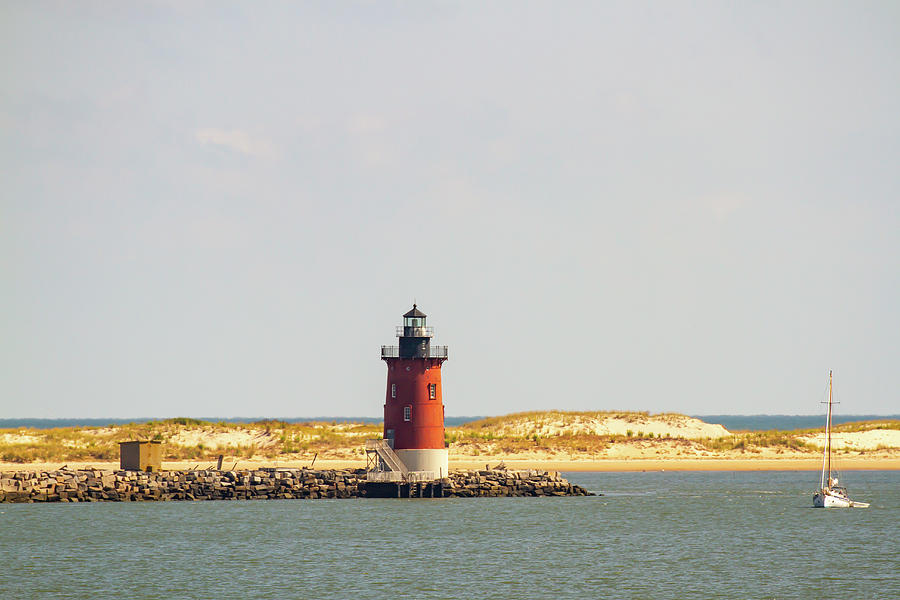 Delaware Breakwater East End Lighthouse in Delaware Bay Photograph by Karen Foley