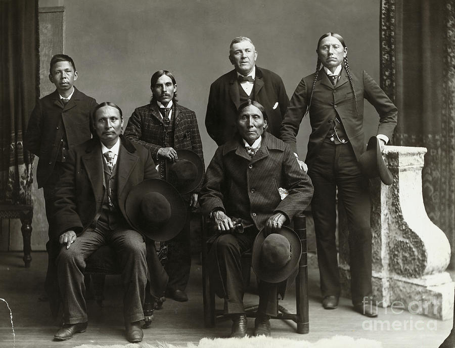 Delegation Of Native American Comanches Photograph by Bettmann