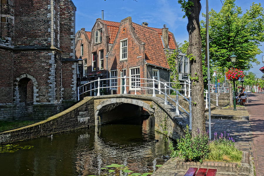 Bridge Photograph - So Much Charm in Delft Holland by Patricia Caron