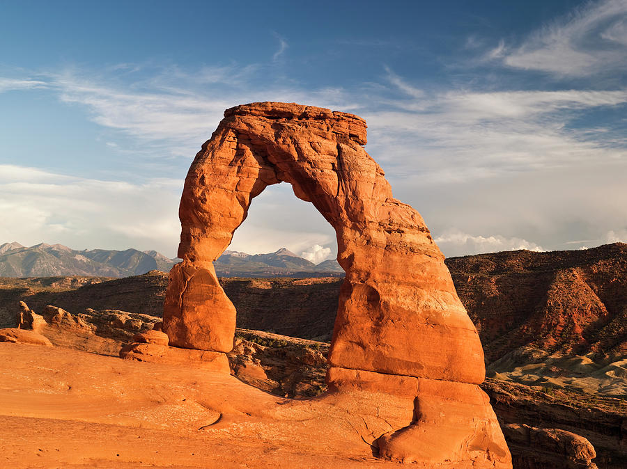 Delicate Arch Rock Formation Photograph by Pgiam