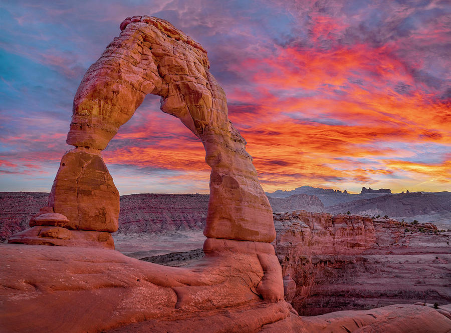 Delicate Arch Sunset Photograph by Tim Fitzharris