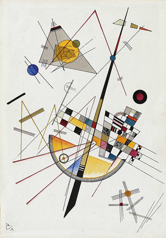 Delicate Tension. No. 85 , Wassily Kandinsky Painting by Celestial Images