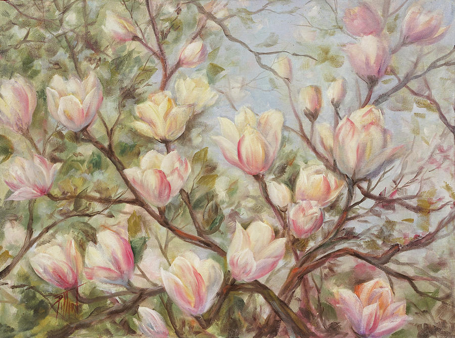 Delicate tulip tree Painting by Lynne Pittard