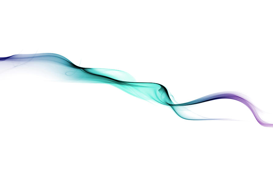 Delicate Twist Of Purple And Blue Smoke Photograph by Anthony Bradshaw
