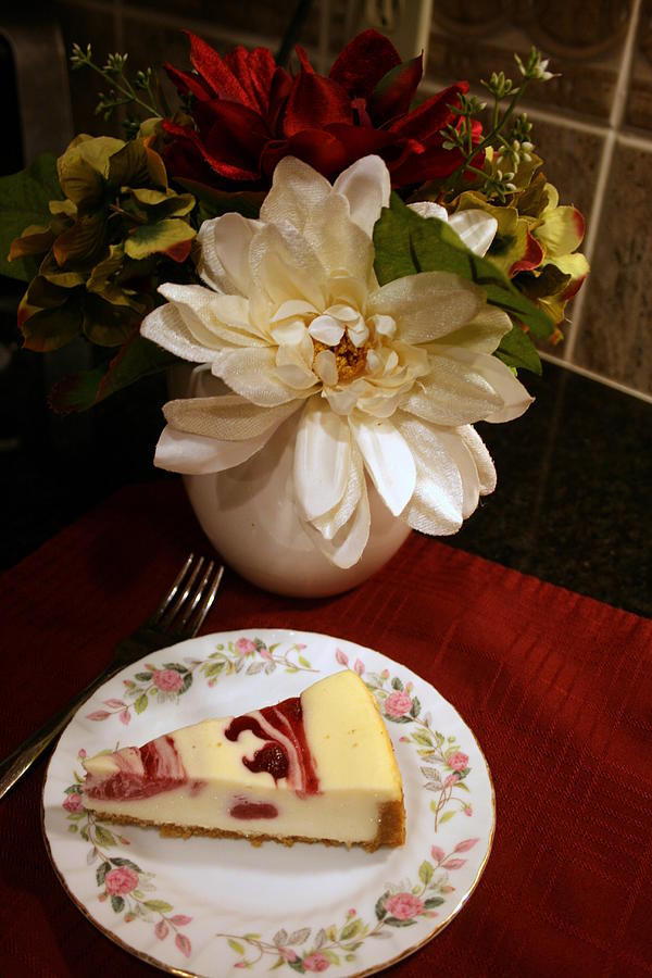 Still Life Photograph - Delicious Cheesecake by Kay Novy