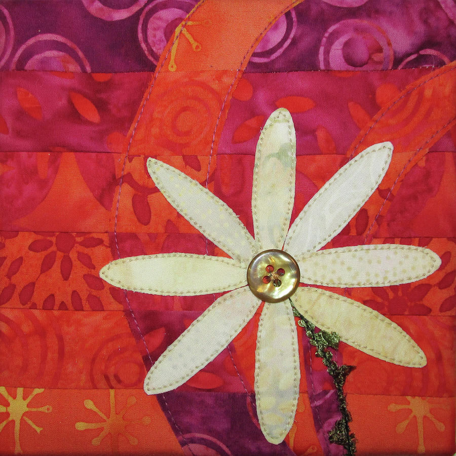 Delightful Daisy Tapestry - Textile by Pam Geisel