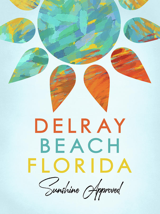 Delray Beach Florida Sunshine Digital Art by Flo Karp