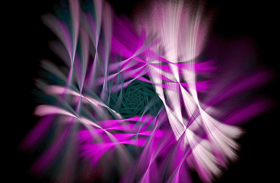 Deluxe Flowerama magenta Digital Art by Don Northup