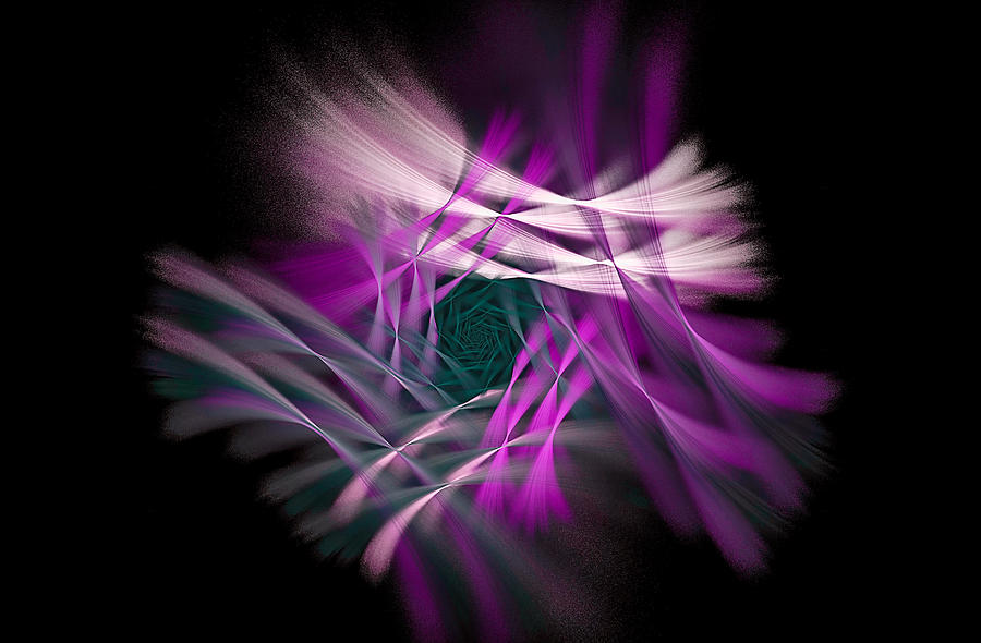 Deluxe Flowerama Purple Digital Art by Don Northup
