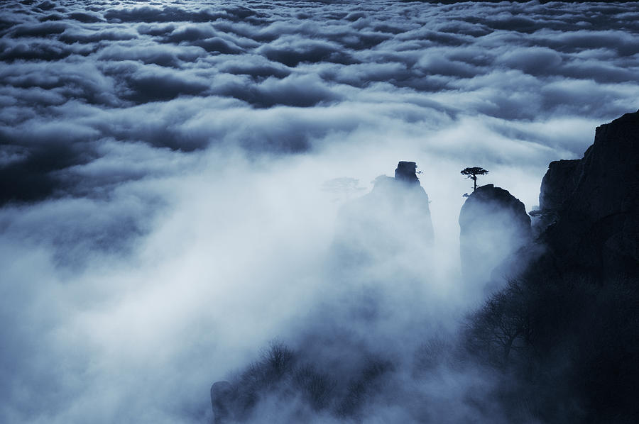 Landscape Photograph - Demerdji Beyond The Clouds by Alexey Kharitonov