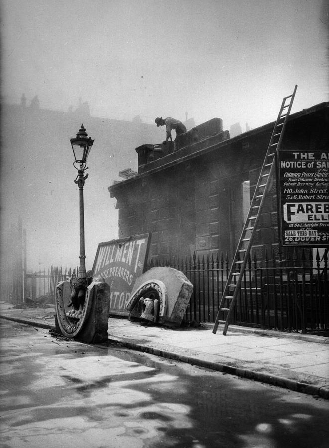 London Photograph - Demolition Man by Hulton Archive