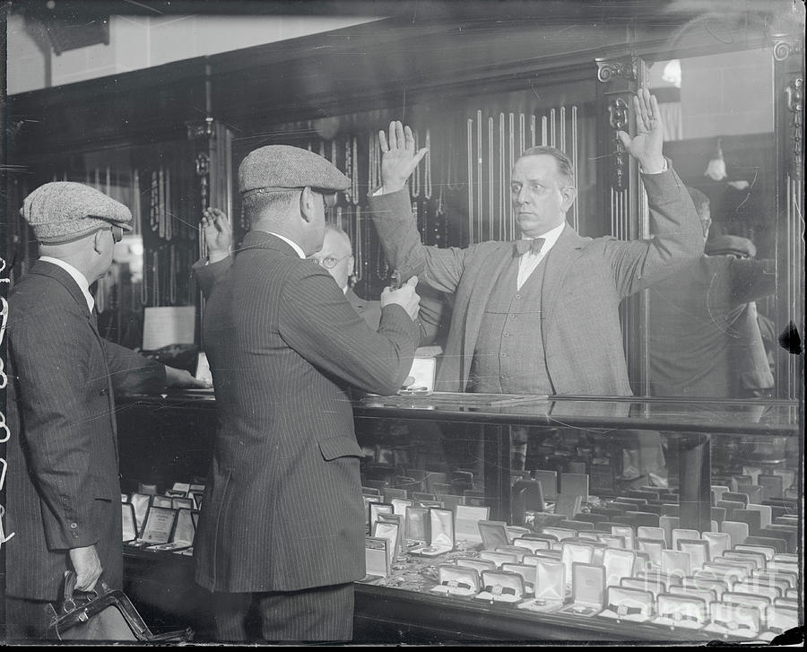 Demonstration Of Jewelry Robbery Photograph by Bettmann
