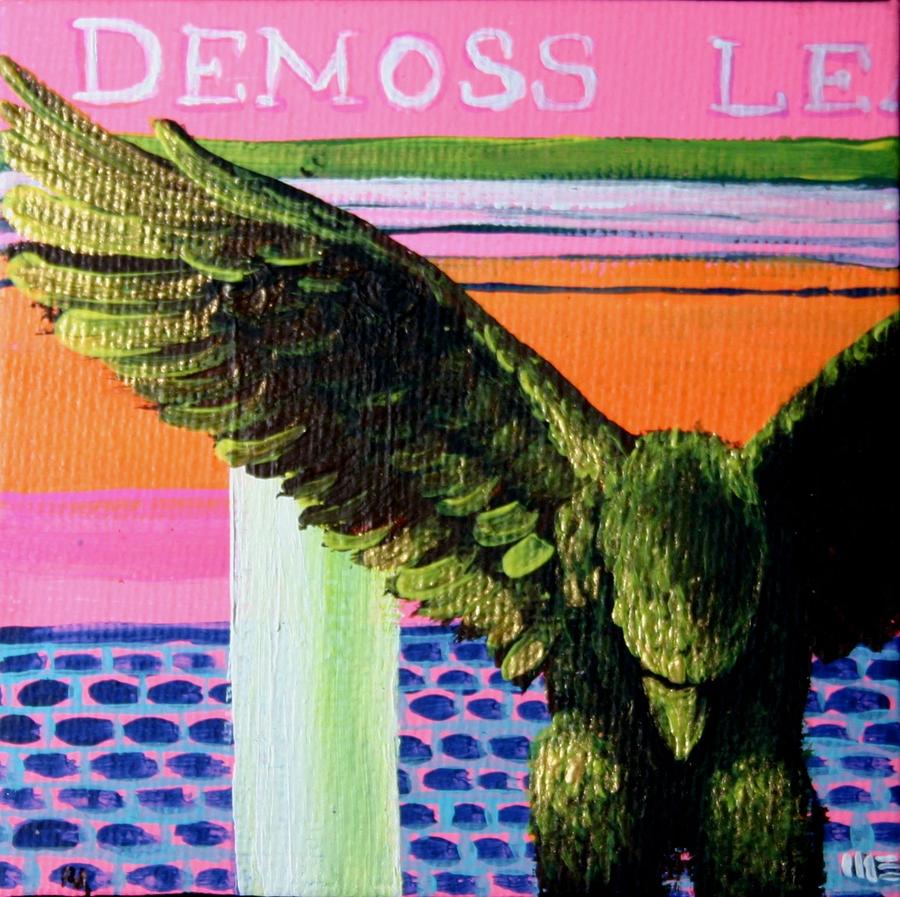 Demoss Learning Center Eagle II Painting by M E