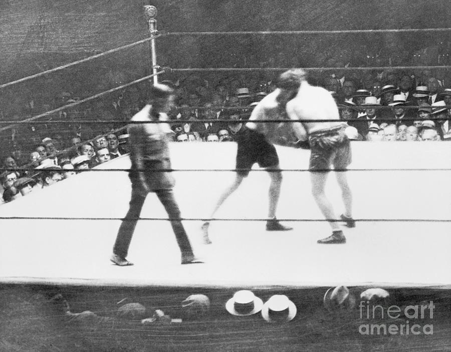 Dempsey Vs. Sharkey Boxing Match Photograph by Bettmann