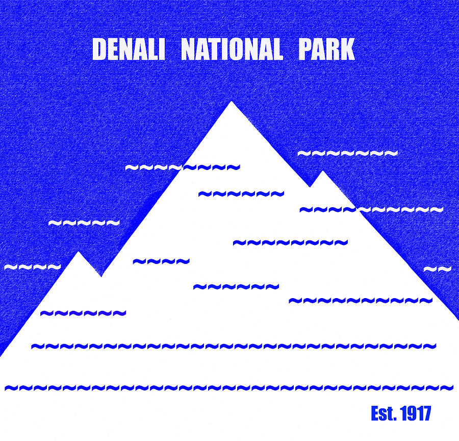 Denali N. P. M series Mixed Media by David Lee Thompson