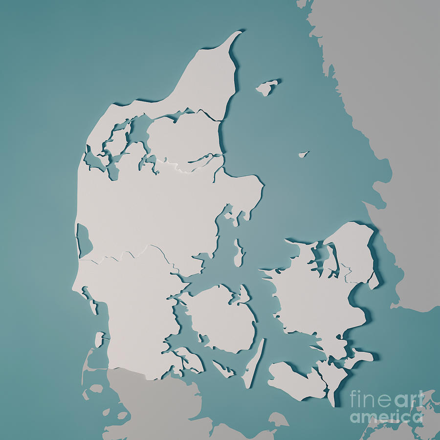 Denmark Is In Which Country With Map Denmark Country Map Regions Administrative Divisions 3D Render 