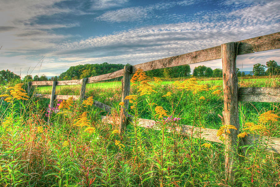 Fence Photograph - Denniston Lane Fence by Robert Goldwitz