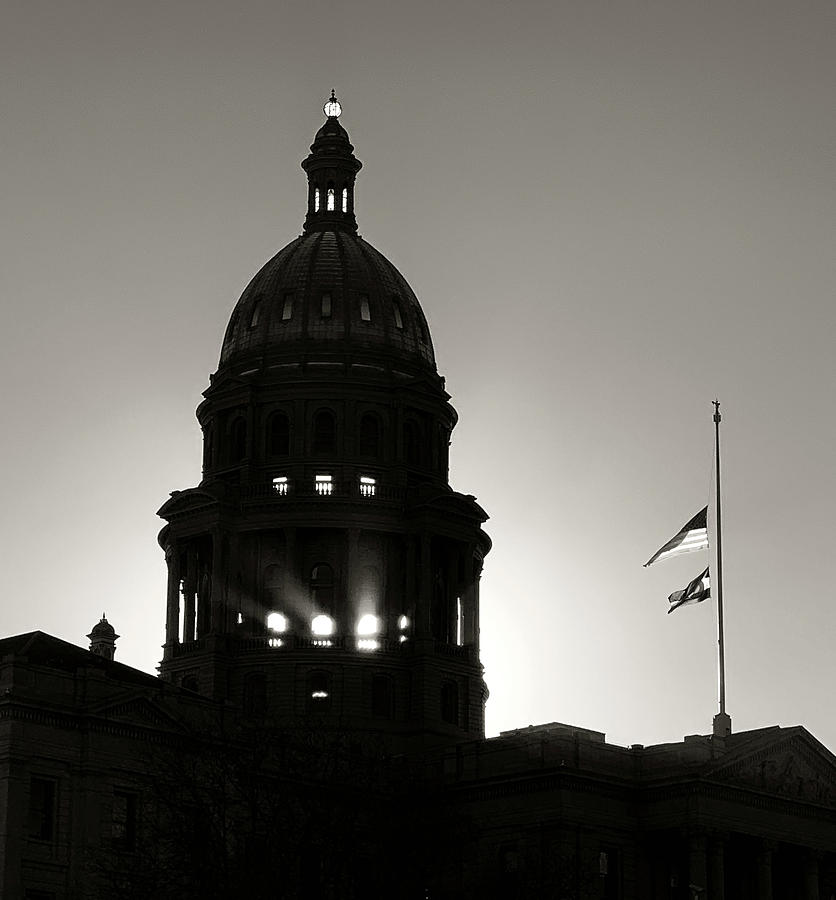 Denver Capitol Rays Photograph by Marilyn Hunt
