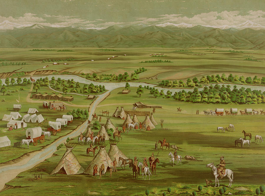 Denver, Colorado 1891 Painting by Unknown