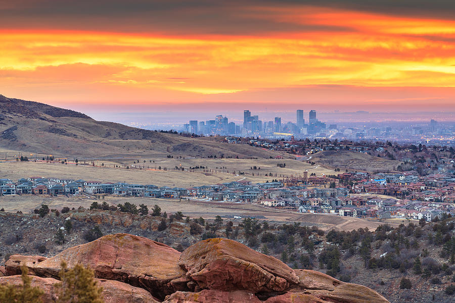 Denver Photograph - Denver, Colorado, Usa Downtown Skyline by Sean Pavone