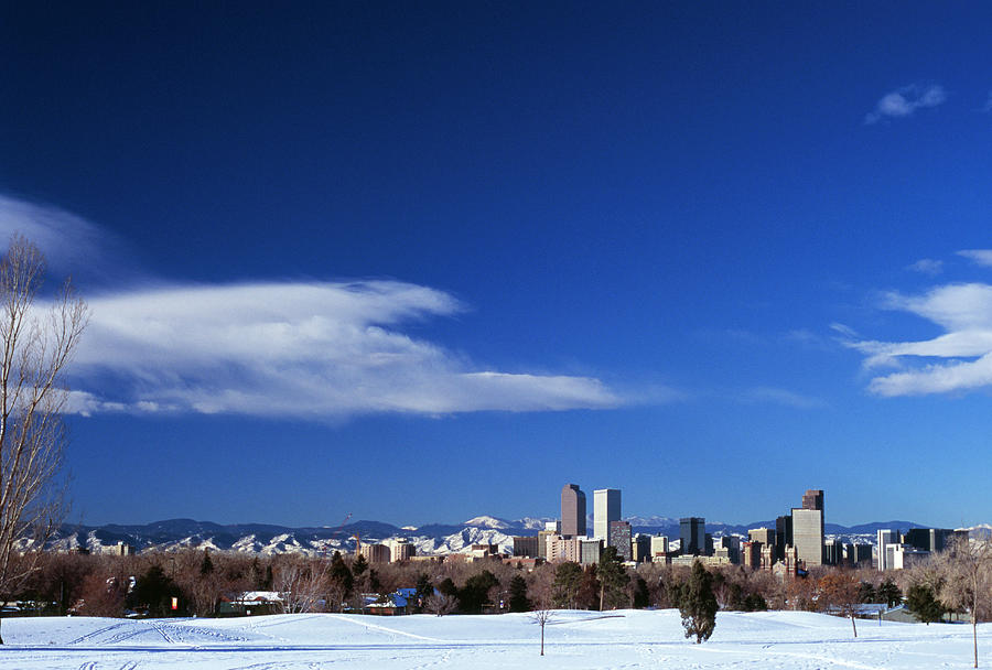 Denver In The Winter Photograph by Shutter18