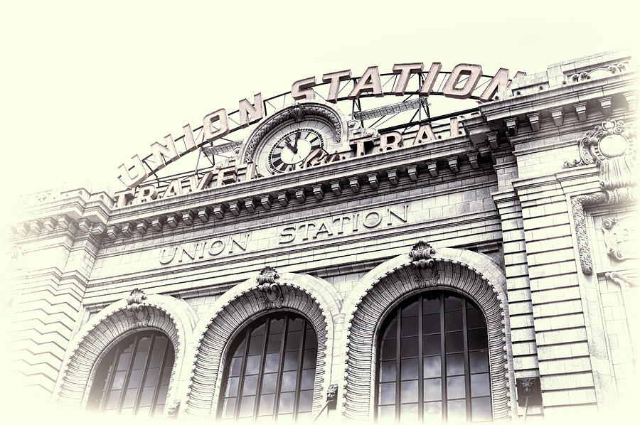 Denver Union Station Photography Vintage Style Photograph by Ann Powell