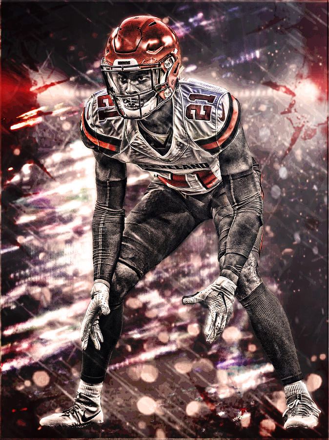 Denzel Ward Edit Mixed Media by Apollo Designs - Pixels