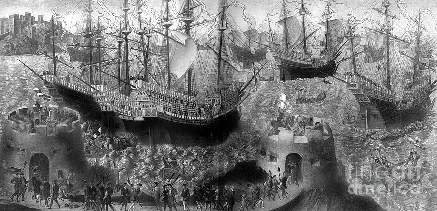 Departure Of Henry Viii From Dover Drawing by Print Collector