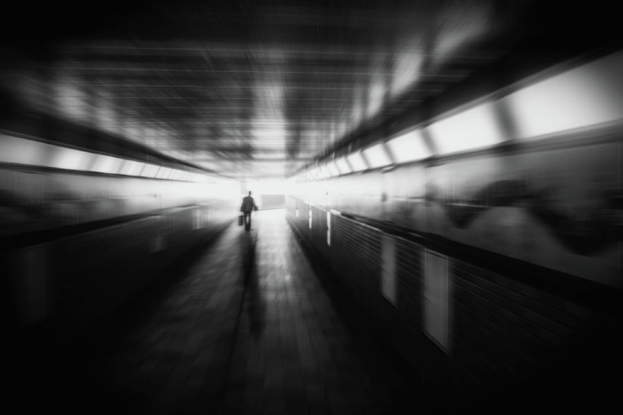 Black And White Photograph - Departure by Teruhiko Tsuchida