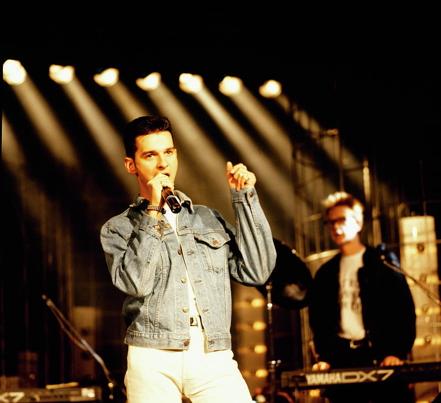 Music Photograph - Depeche Mode Perform On Stage In by David Redfern