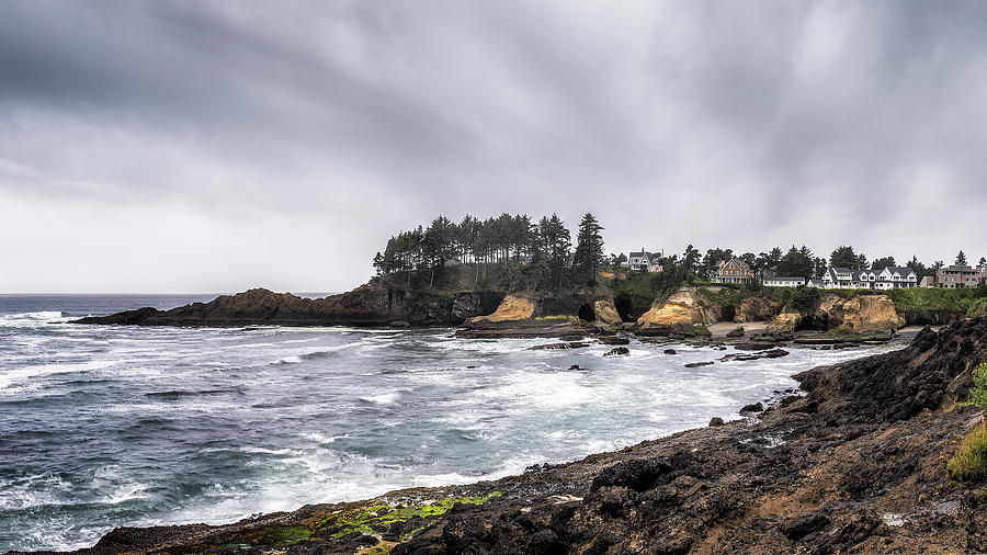Architecture Photograph - Depoe Bay by Chris Sveen