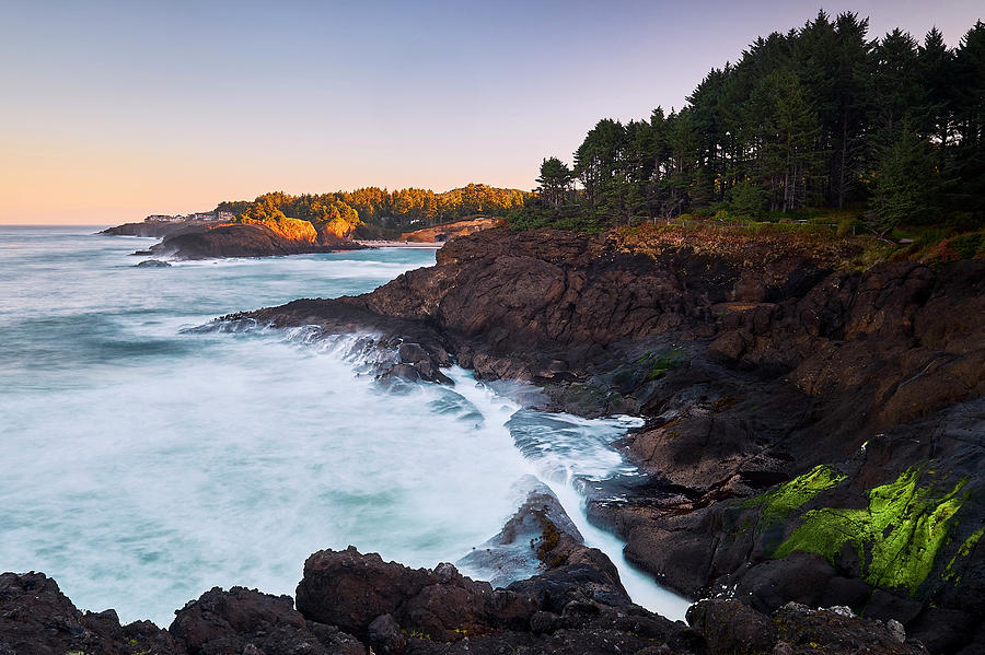 Depoe Bay Sunrise Photograph by Whitney Goodey Depoe Bay Sunrise Photograph by Whitney Goodey