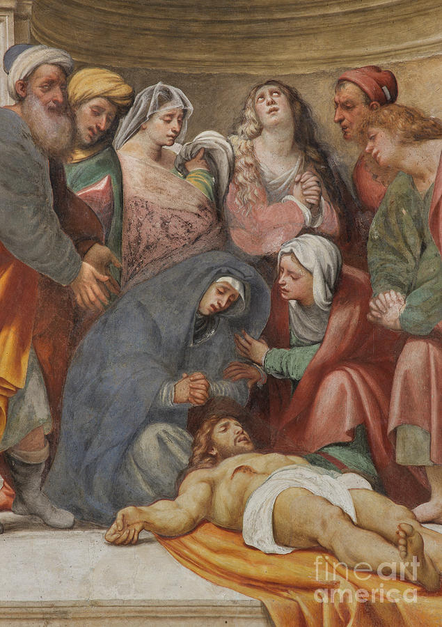 Deposition 1522, Detail Painting by Giovanni Antonio Pordenone
