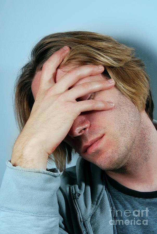 Depressed Man Photograph by Science Photo Library Depressed Man Photograph by Science Photo Library