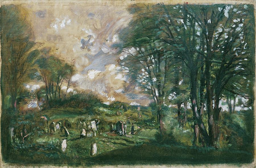 Der Alte Judenfriedhof In Lublin Painting by Franz Hohenberger - Fine ...