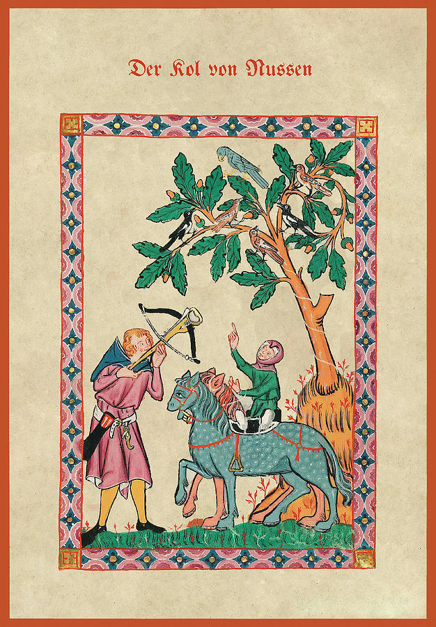 Der Kol von Nussen Painting by Codex Manesse