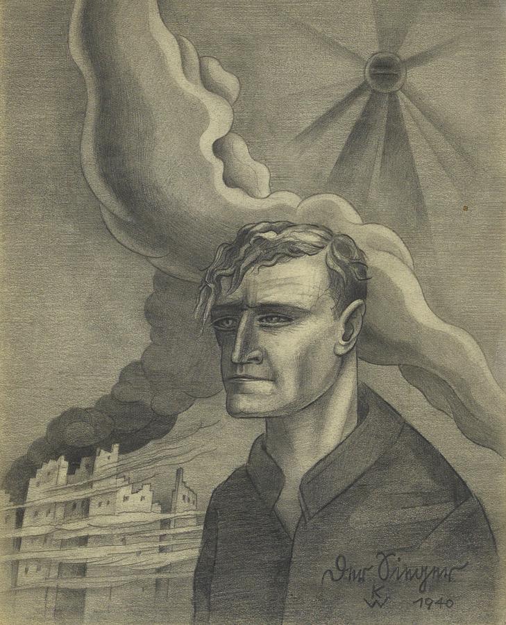 Der Sieger Drawing by Karl Wiener Der Sieger Drawing by Karl Wiener