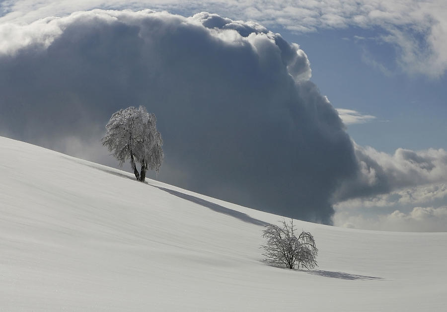 Winter Photograph - Der Wolke Zum Trotz by Franz Schumacher