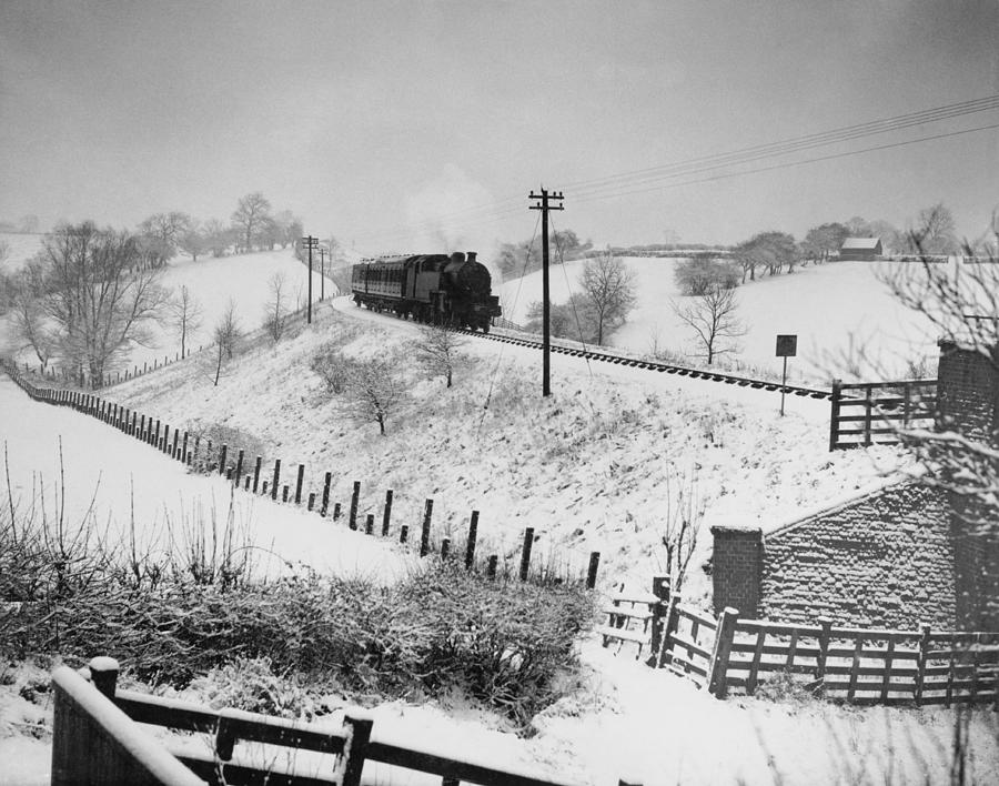 Derbyshire Winter Photograph by Fox Photos