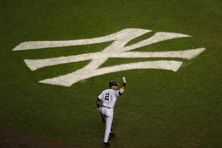 Derek Jeter Walks To The Plate Photograph by Jed Jacobsohn