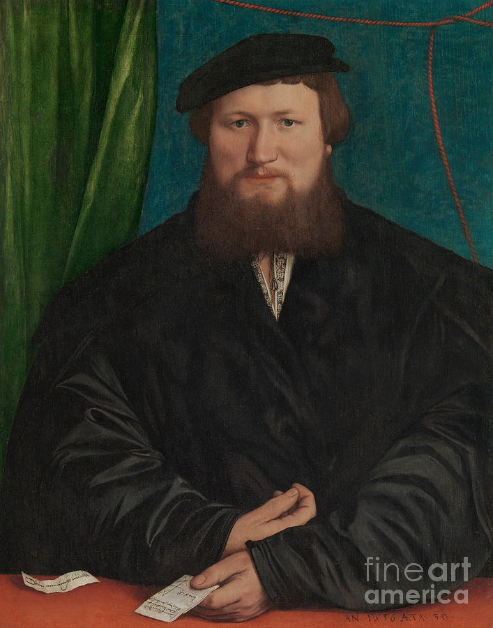 Derick Berck of Cologne, 1536 Painting by Hans Holbein the Younger