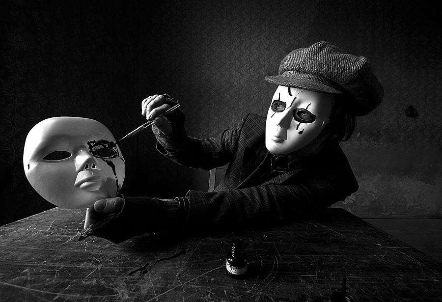 Derrire Le Masque Photograph by Mario Grobenski - Psychodaddy