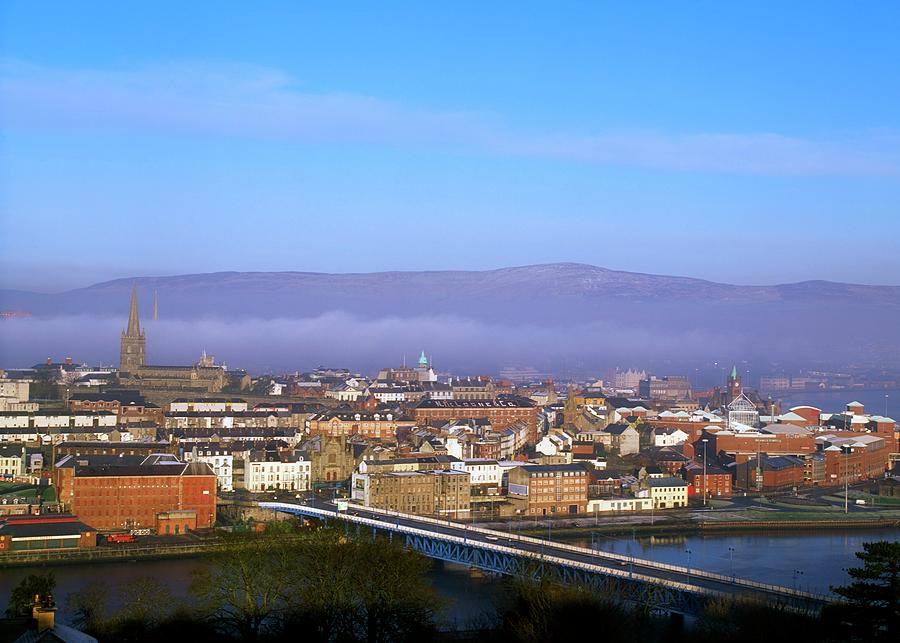 Derry City, Craigavon Bridge, River Photograph by Designpics