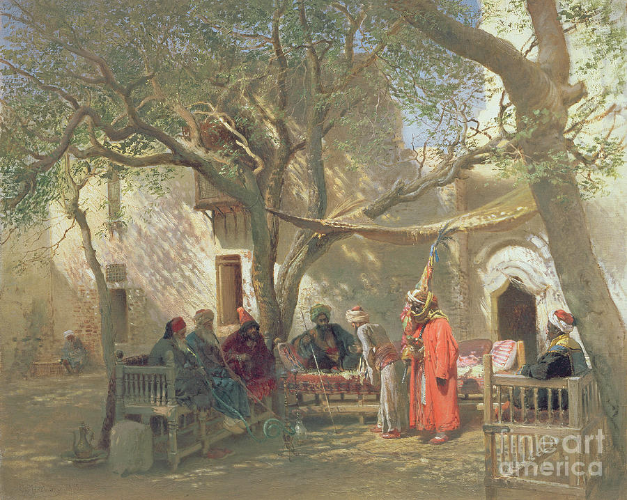 Dervishes In Cairo, 1875 Painting by Konstantin Egorovich Makovsky