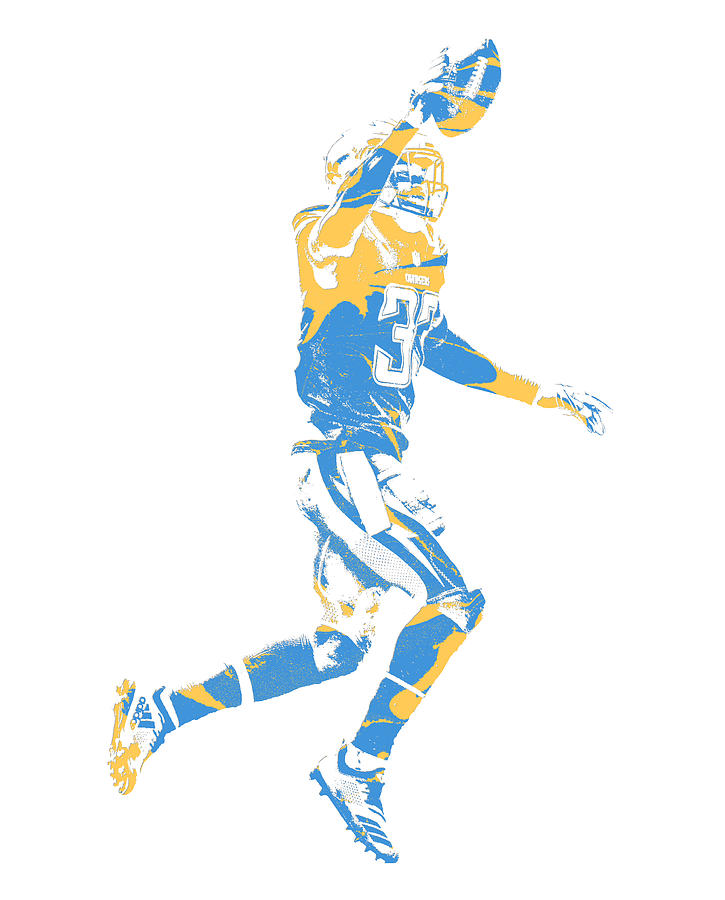 Derwin James Los Angeles Chargers Pixel Art 2 T-Shirt by Joe Hamilton -  Pixels