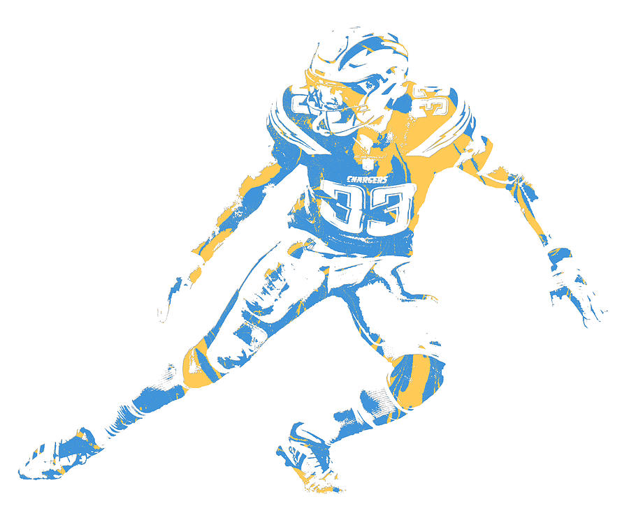 Derwin James Los Angeles Chargers Pixel Art 2 T-Shirt by Joe