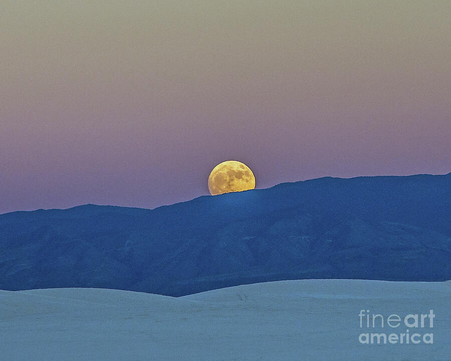 Descending Moon Photograph by Stephen Whalen